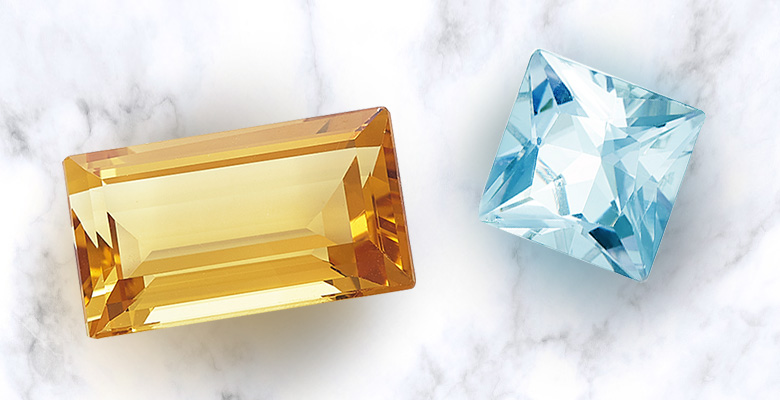 Citrine and topaz