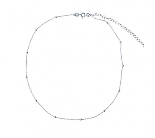 Amkaka Minimalist Sterling Silver Choker