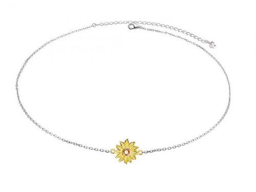 Ladytree You Are My Sunshine Sunflower Pendant Necklace