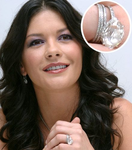 catherine zeta jones marquise ring