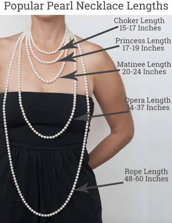 pearl necklace lengths
