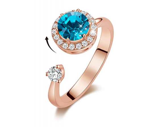 CDE Rings Blue Zircon Ring - Sagittarius