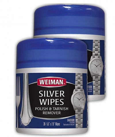 Weiman Jewelry Polish Cleaner and Tarnish Remover Wipes