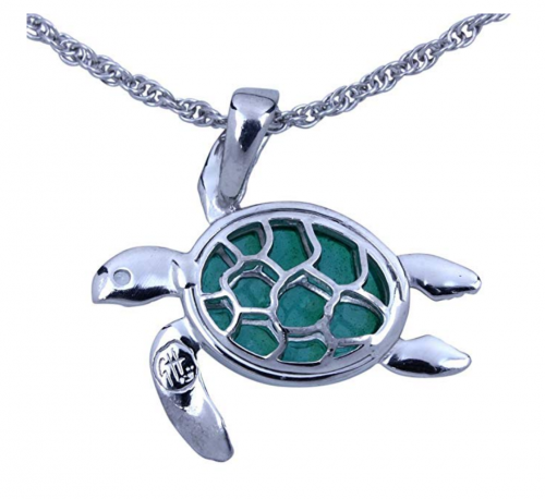 7. Guy Harvey Enameled Sea Turtle Necklace