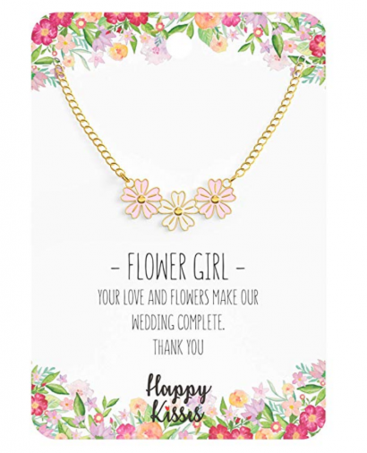 3. Happy Kisses Flower Girl Necklace