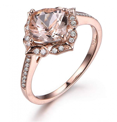 Myraygem Cushion Engagement Ring