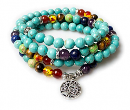 5. Addmluck Jewelry Turquoise Healing Bracelet/Necklace