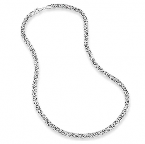 MiaBella 925 Sterling Silver Byzantine Chain