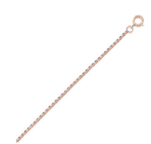 14K Rose Gold-filled Rolo Chain Necklace