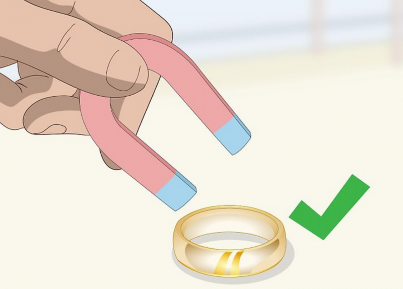 how to tell if gold is real: The Magnet Test