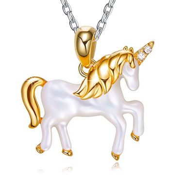 EleShow Unicorn Pendant Necklace