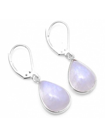  Silver Palace Sterling Silver Moonstone Earrings