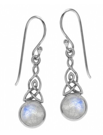  Silvershake Celtic Knot Dangle Hook Earrings