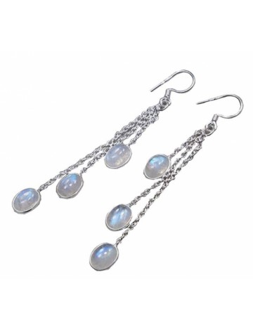  CZgem Moonstone Earrings