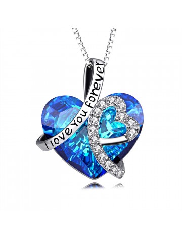  AOBOCO I Love You Forever Necklace