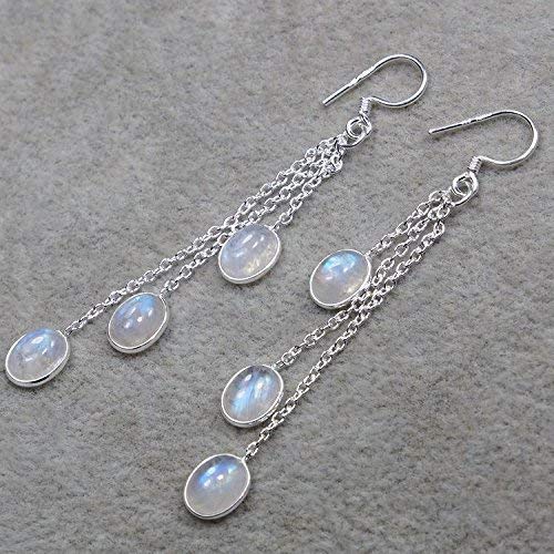 CZgem Moonstone Earrings Model