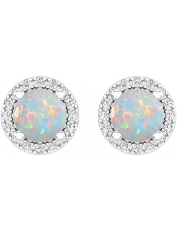  Dazzling Rock Collection Opal Stud Earrings