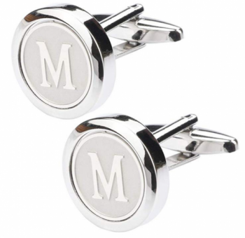 Dannyshi Stainless Steel Initial Cufflinks