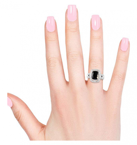 black tourmaline ring