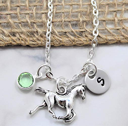 Silver unicorn necklace