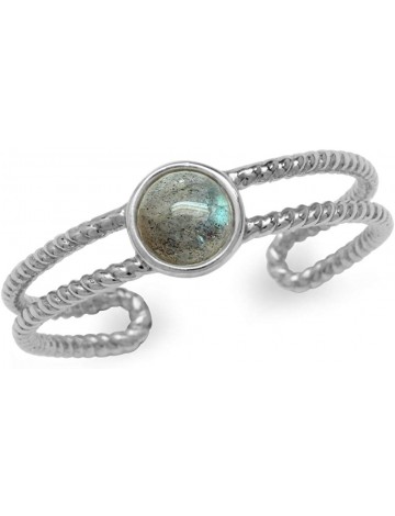  Silvershake Labradorite Adjustable Ring