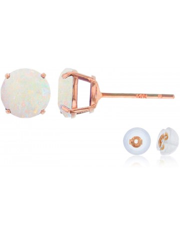  Decandence Rose Gold Opal Stud Earrings