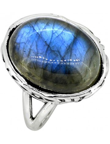  YoTreasure Labradorite Split Shank Ring