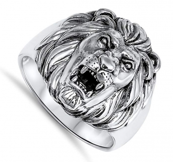 Sac Silver Great Lion Ring
