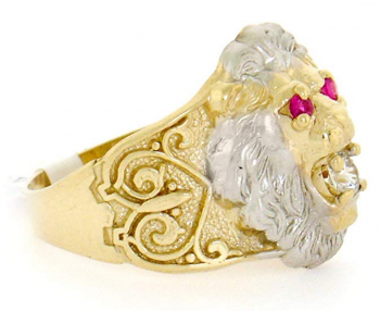 Jewelry Liquidation 10k Gold Lion Head Ring