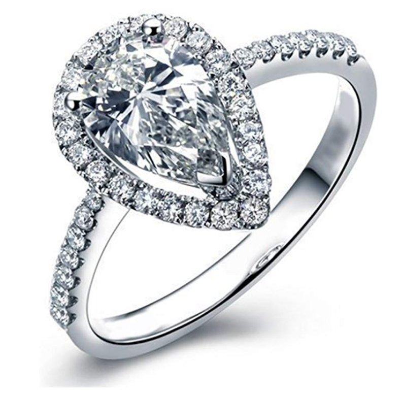 The Most Beautiful Pear Shaped Engagement Rings! | JewelryJealousy