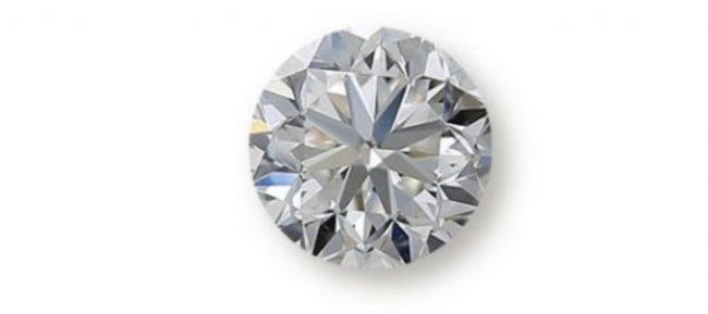 Round-shaped diamond