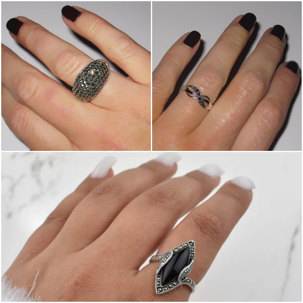 marcasite jewlery rings