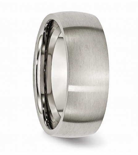 Black Bow Jewelry & Co. Titanium Domed Band