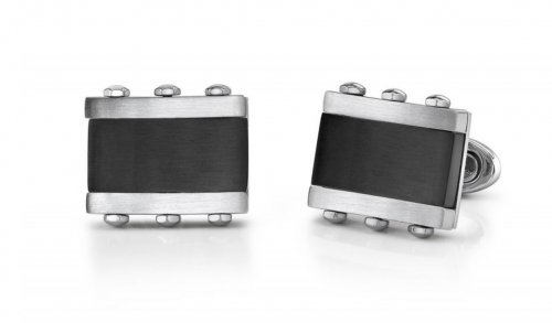 Ruby & Oscar Men's Cufflink in Stainless Steel