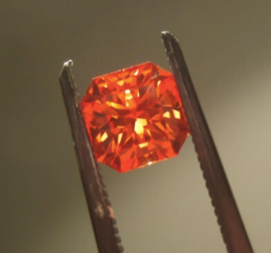 Orange sapphire