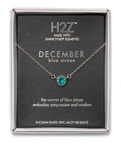 Pavilion Gift Company December Blue Zircon Necklace