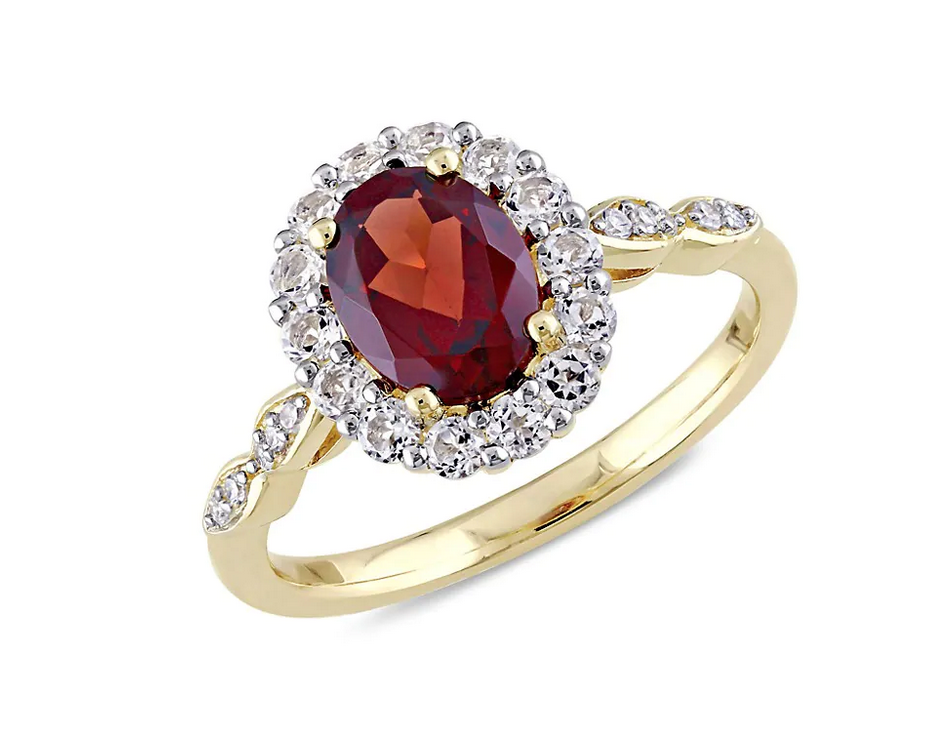 Garnet Engagement Rings - For Girls Born in January | JewerlyJealousy