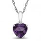  Finejewelers Heart-Shaped Center Stone Pendant