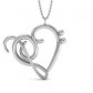  Music Lover’s Heart Necklace