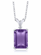  Gem Stone King Purple Amethyst Necklace