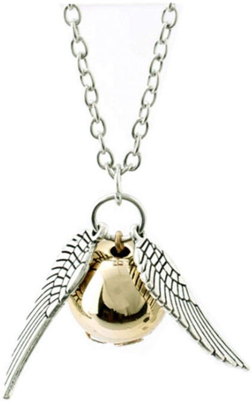 ANKRKERYYtitle Fairy Jewelry Harry Potter Golden Snitch Necklace