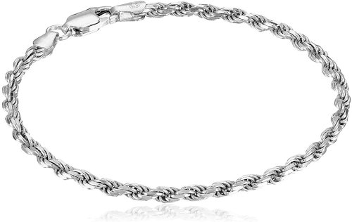 Amazon Essentials Silver Rope Bracelet