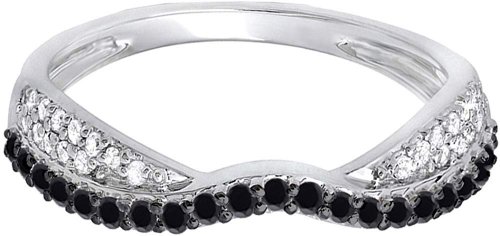 Dazzling rock Black Diamond Stackable Ring