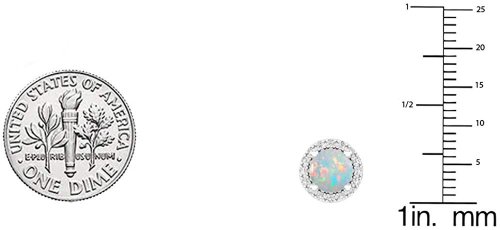 Dazzlingrock Collection Stud Opal  Earrings Size