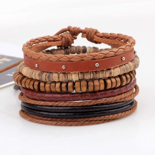 Diamondo Woven Leather Hemp Rope Bracelet Collection