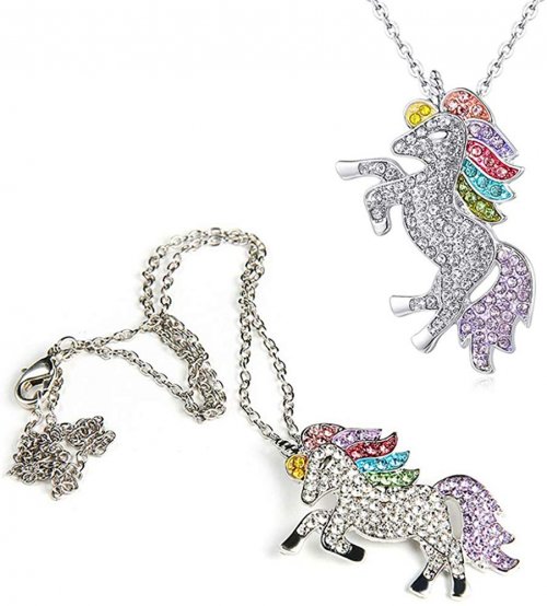 Silver unicorn neckalce