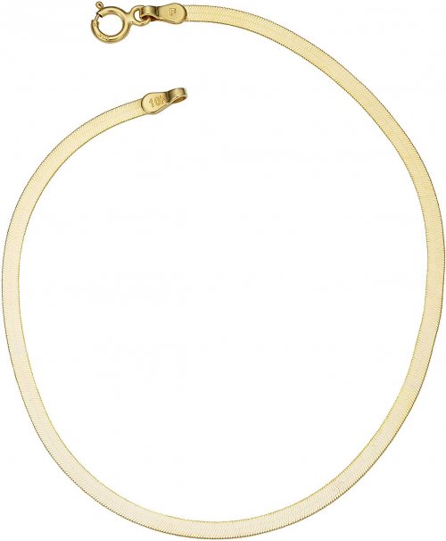 Kooljewelry 10k Yellow Gold Herringbone Rope Bracelet