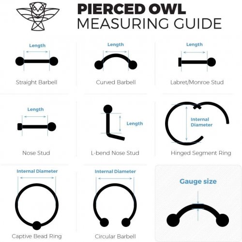 Pierced Owl Stainless Steel Bull Nose Ring
