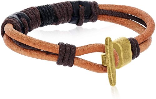 Regetta Jewelry Light Brown Leather Rope Wrist Bracelet Collection