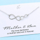 A Charmed Impression Sterling Silver Double Infinity Necklace